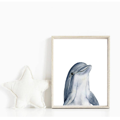 Set of 6 Ocean Animals Nursery Wall Art