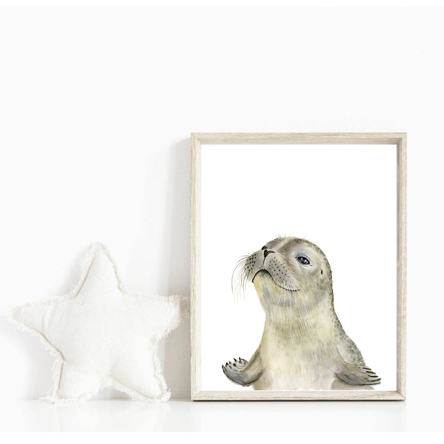 Set of 6 Ocean Animals Nursery Wall Art